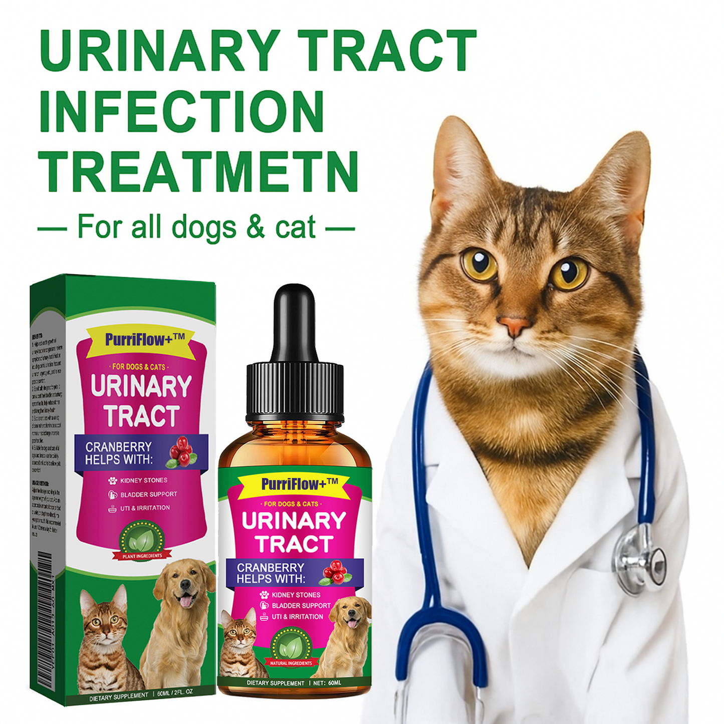 PurriFlow+™ - Advanced Formula for Urinary Tract Wellness